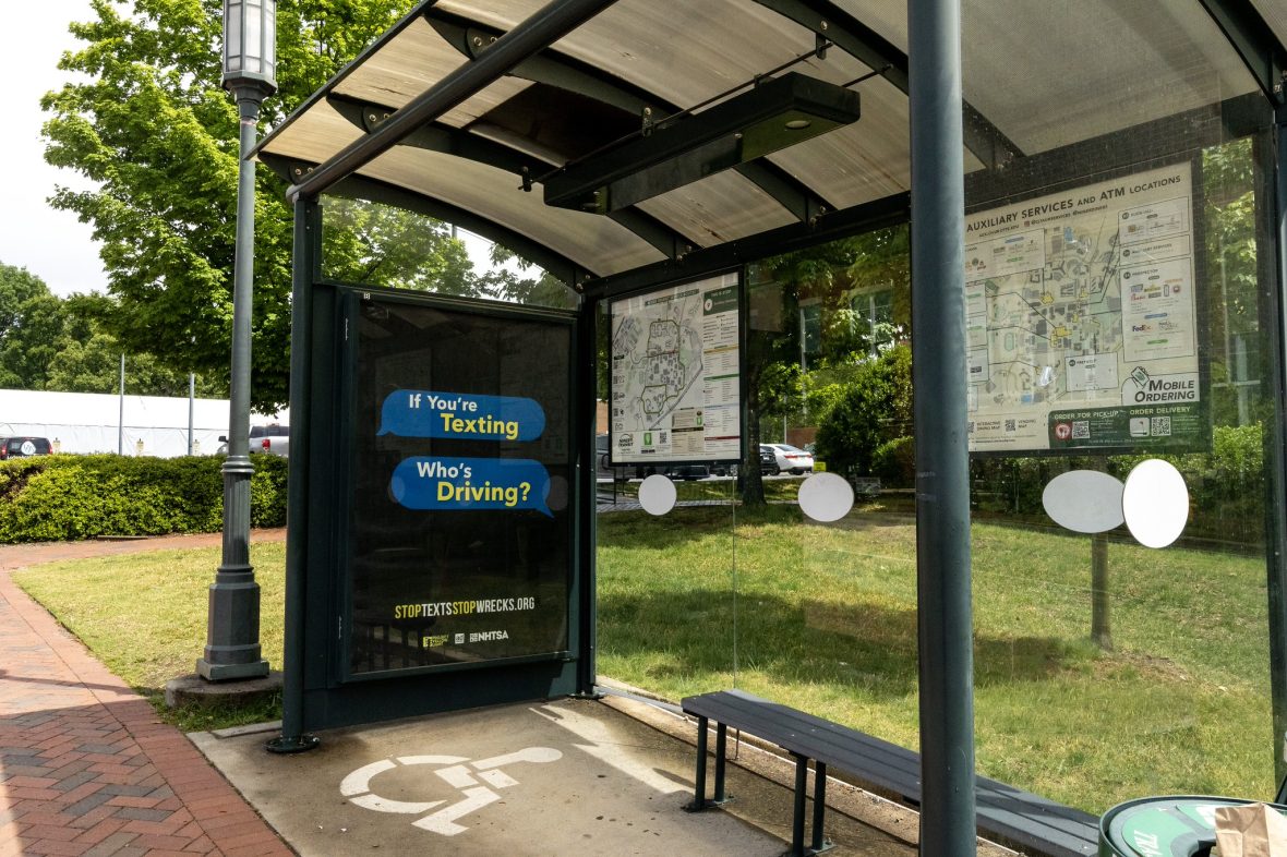 Bus shelter ad