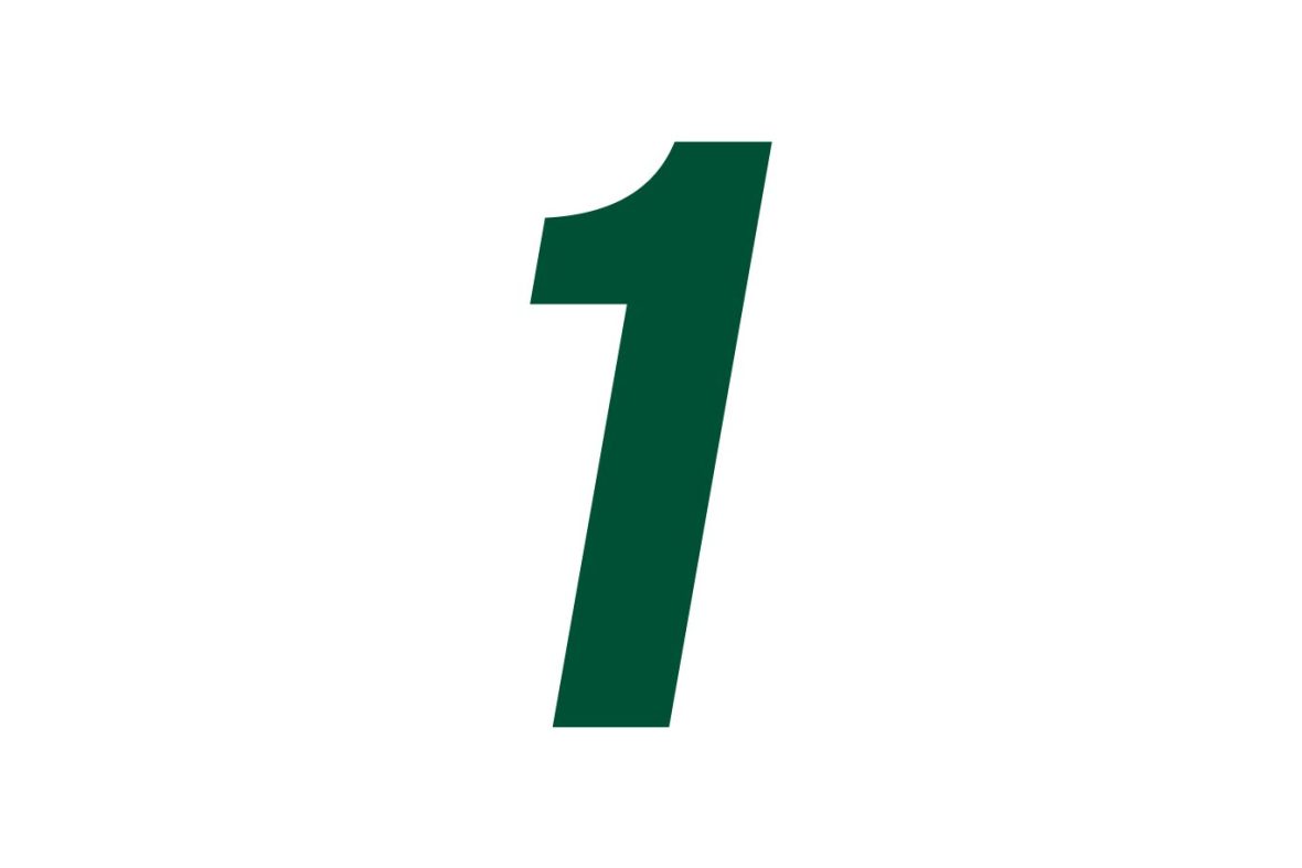 green number 1