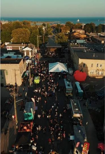 Aerial view of Touch Grass event in Charlotte.